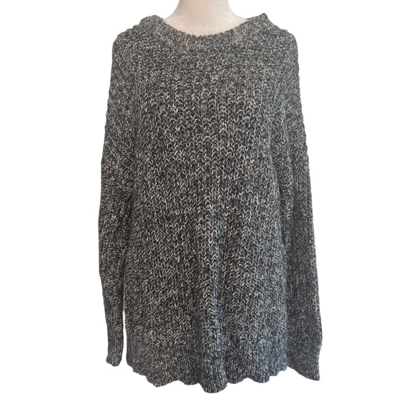Aerie Cowl Neck Sweater Size Small Gray Oversized Long Sleeve - Picture 1 of 13